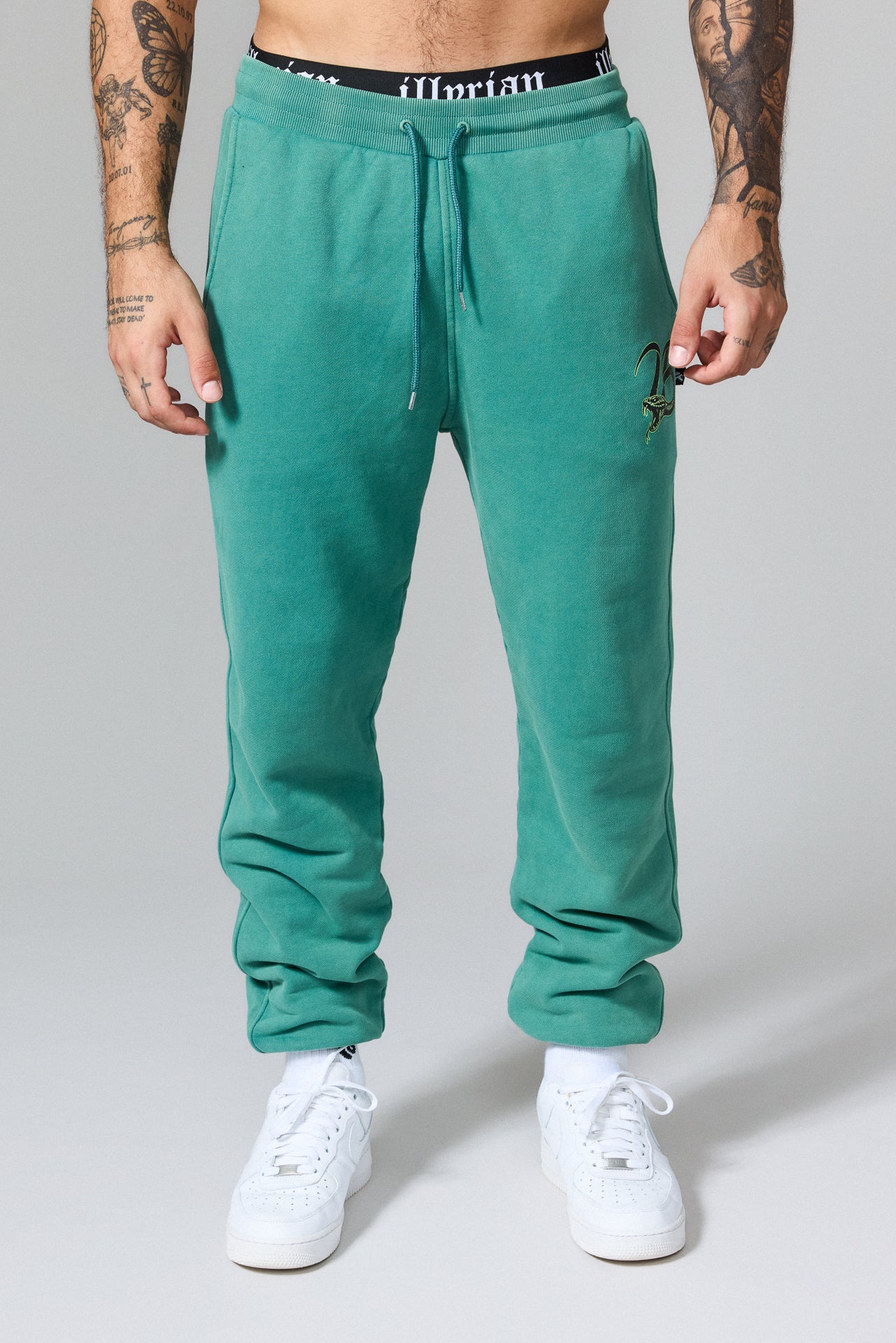 Illyrian Serpent Joggers - Washed Green