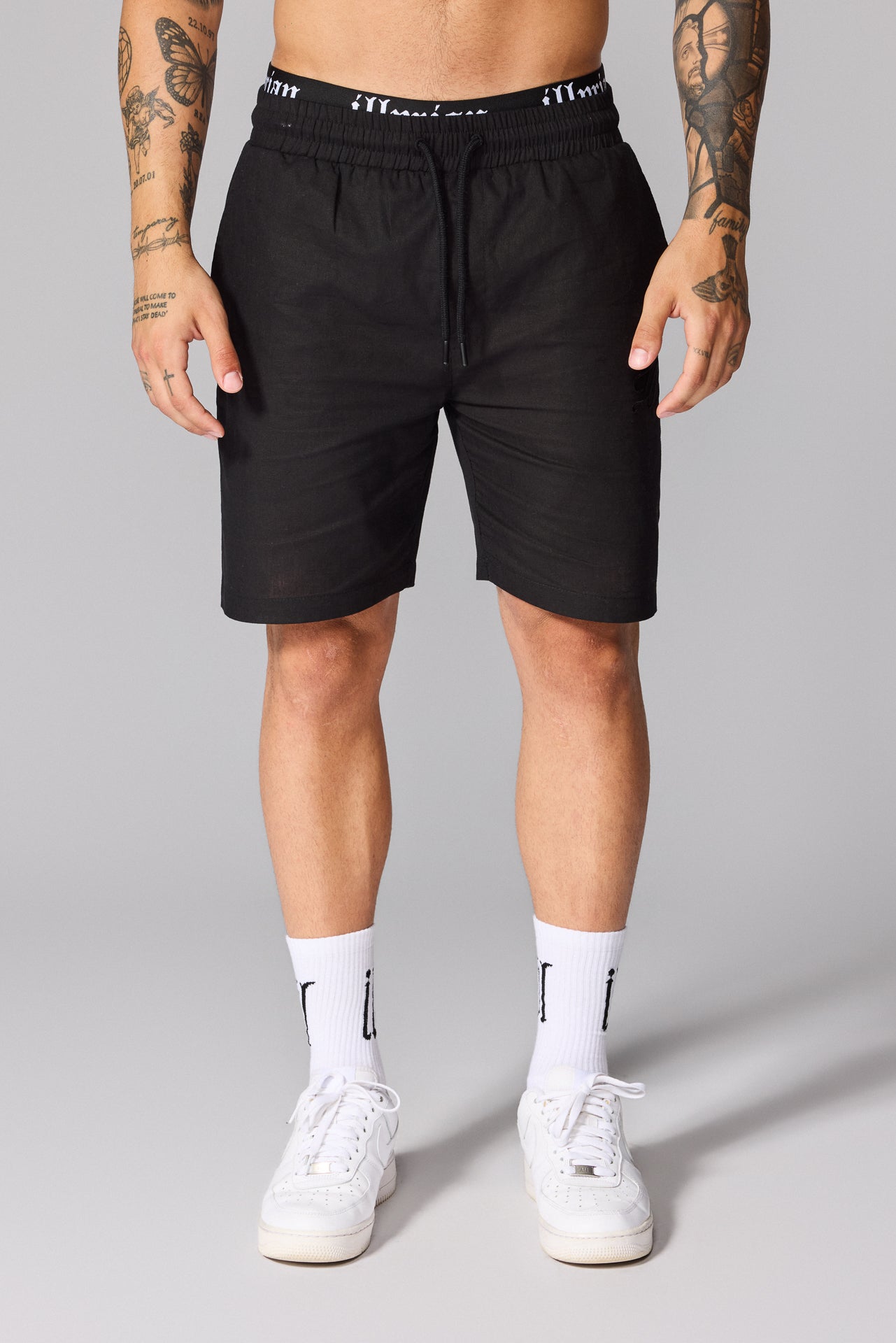 Men’s S26 Linen Shorts - Black