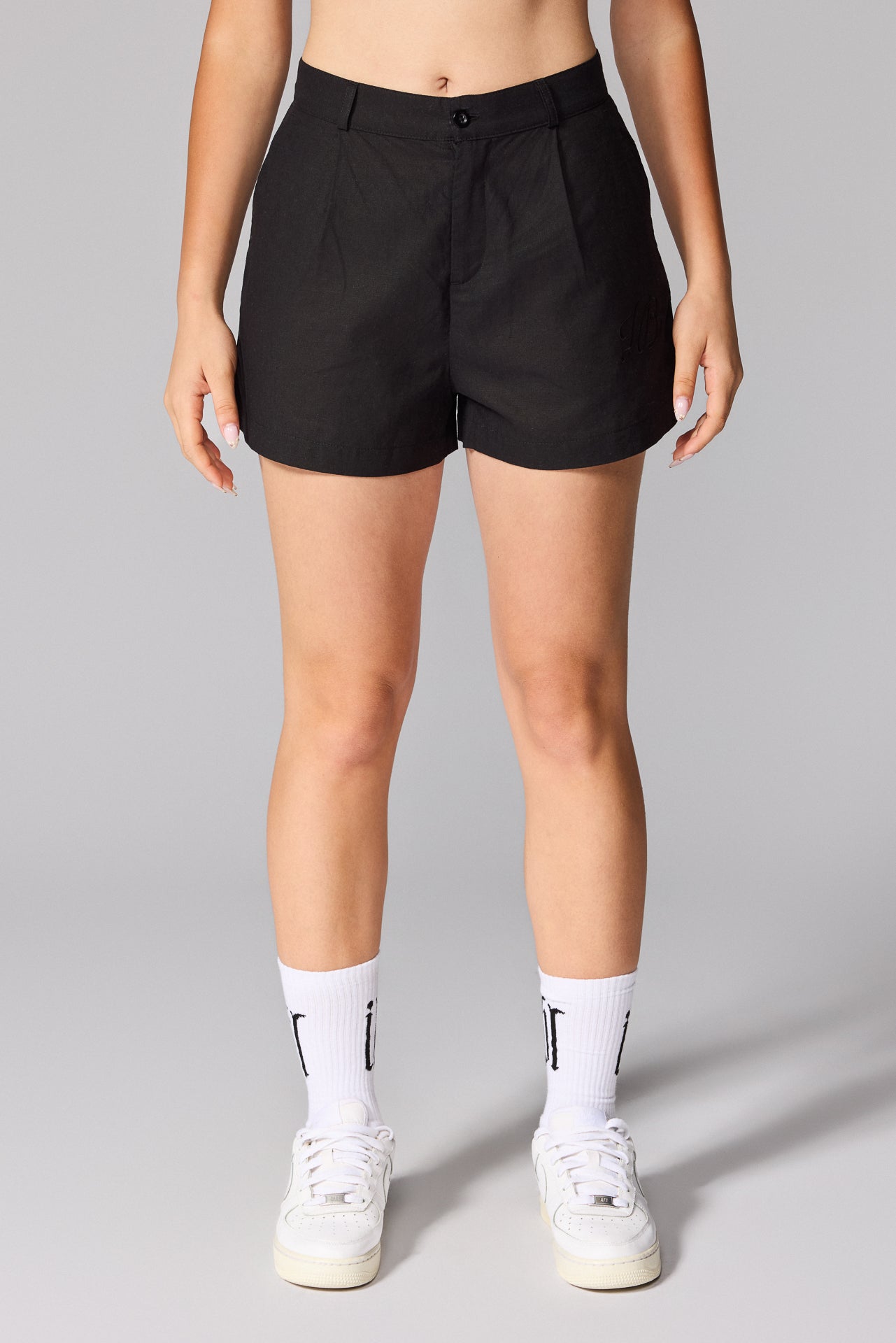 Women's S26 Linen Shorts - Black