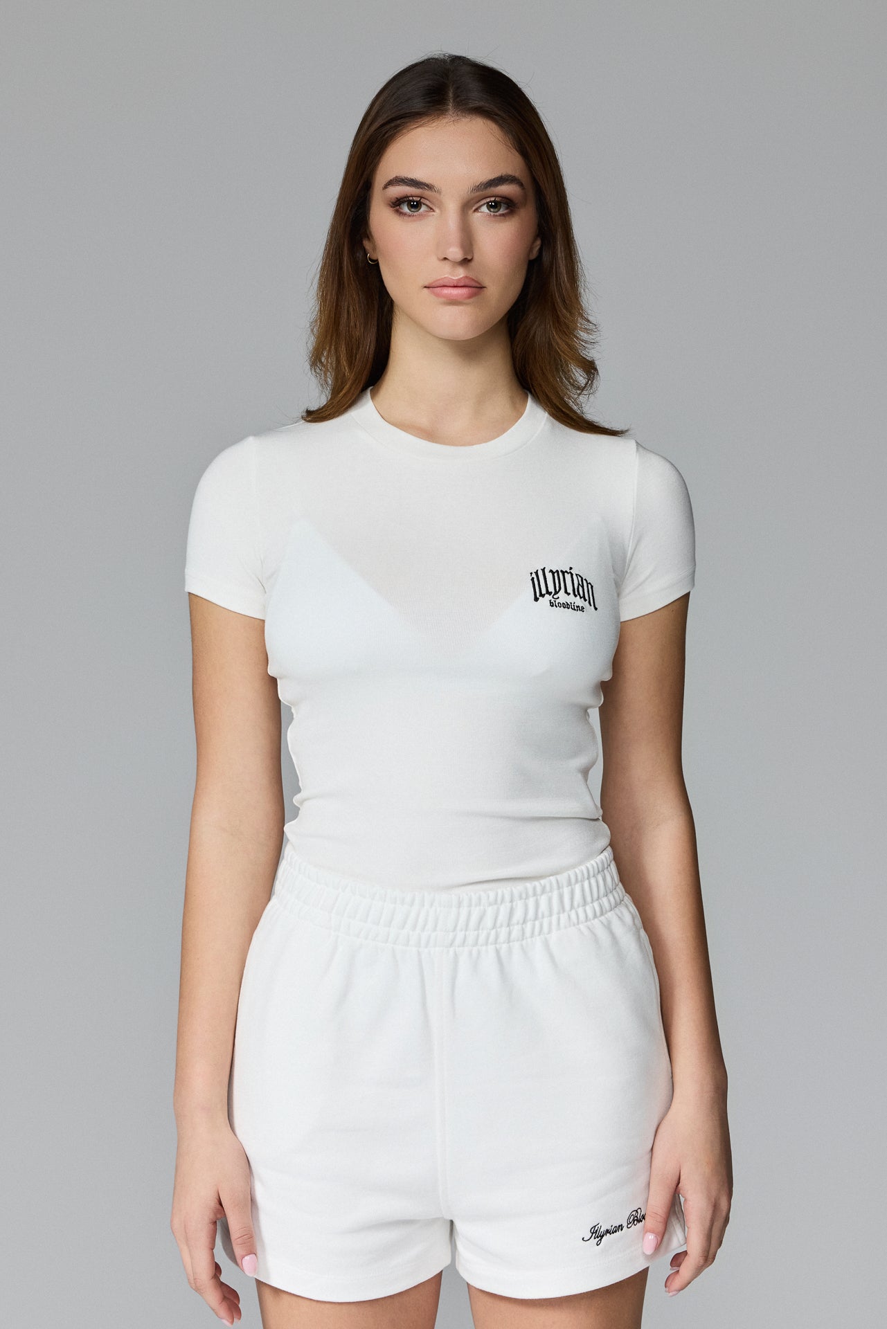 images Women's Chest Logo Tee - White - Image 1