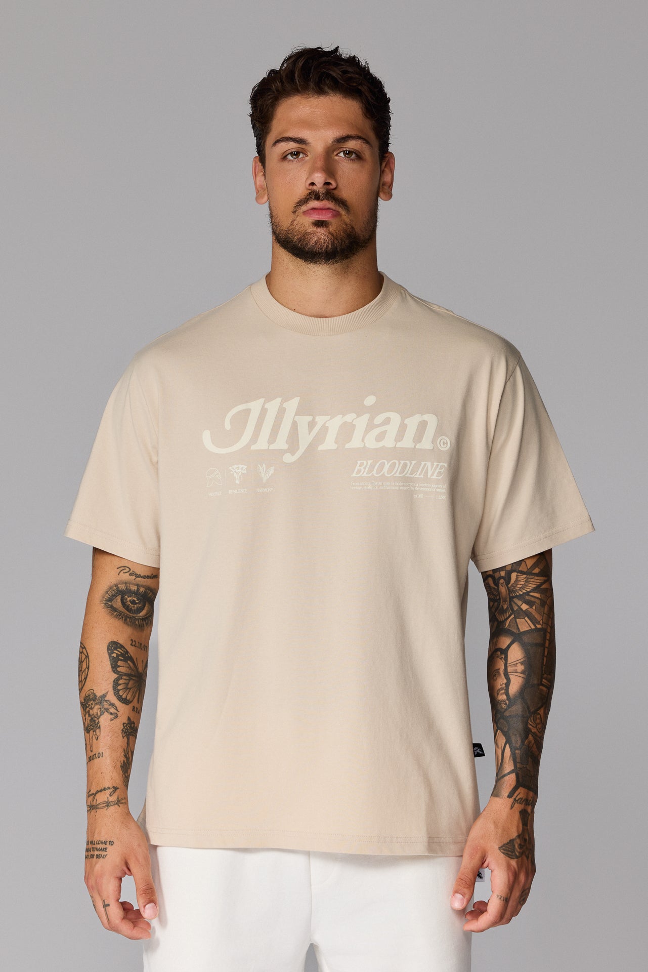 Illyrian S26 Puff Print - Stone