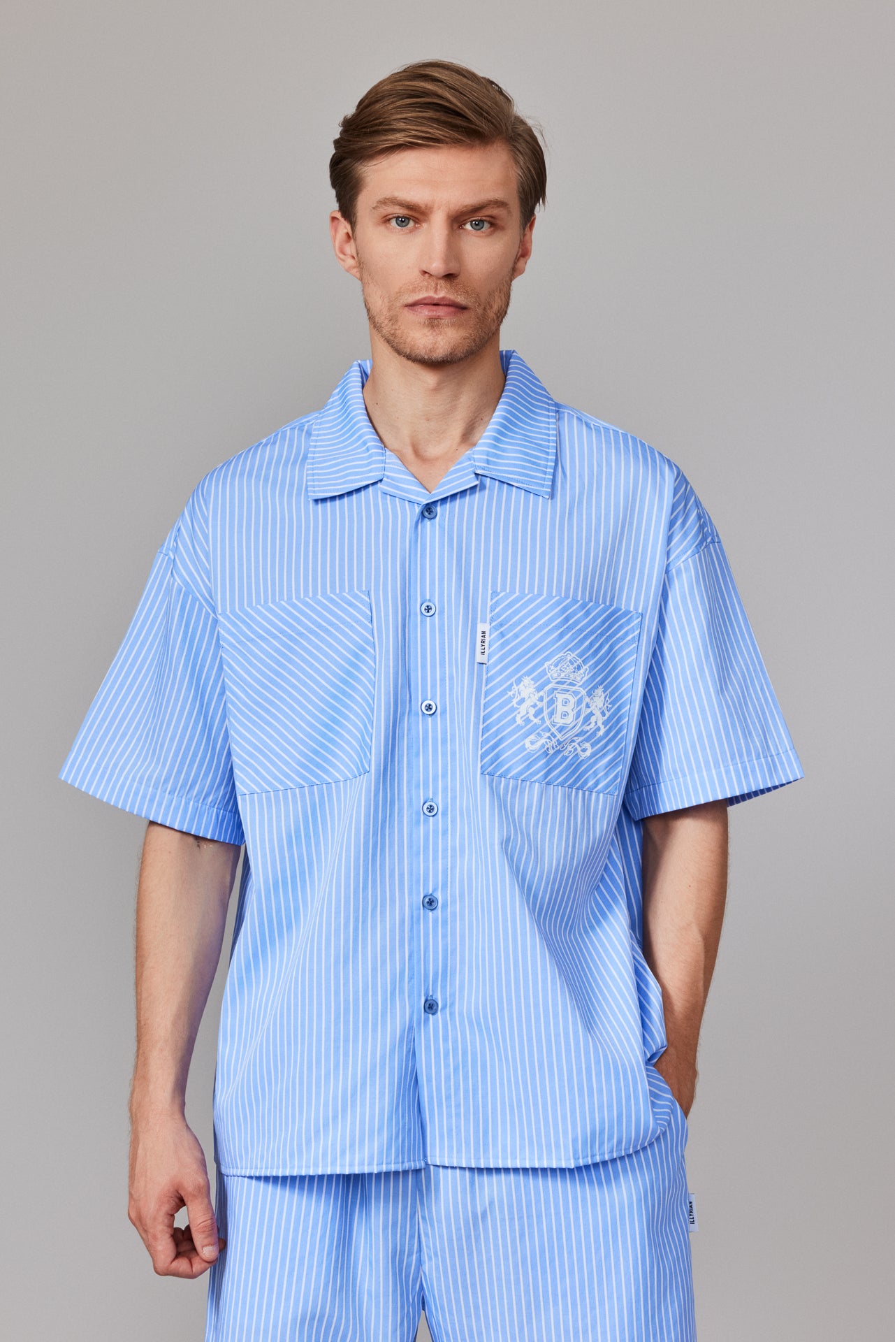 Men's Illyrian Striped Poplin Shirt